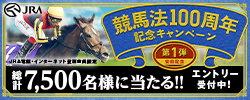 競馬法100周年記念キャンペーン第1弾